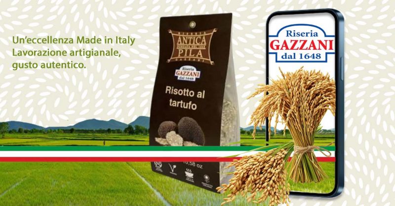 Risotto Carnaroli al tartufo pronto da cuocere gluten free